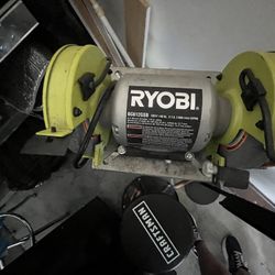 Ryobi 6” Bench Grinder With Heavy Duty Stand