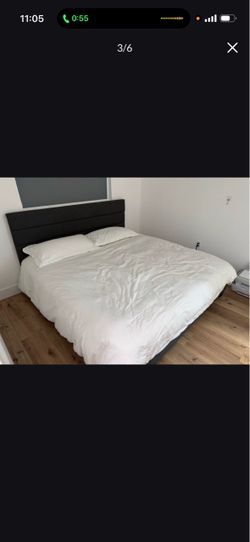 New bed frame and mattress