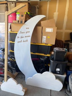 Crescent Moon Back drop with stand