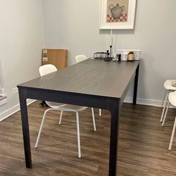 Dark-ish Brown Ikea Expandable Dining Table