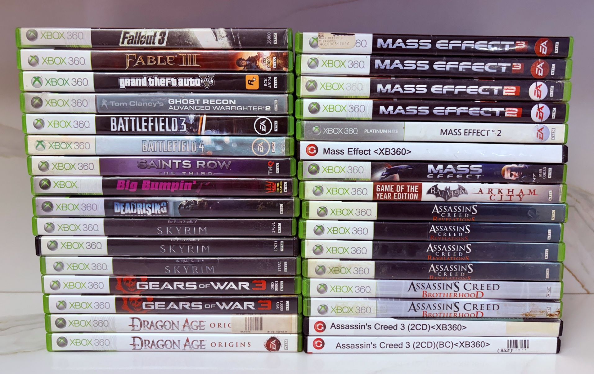 32 Xbox 360 Games (Each for $5)