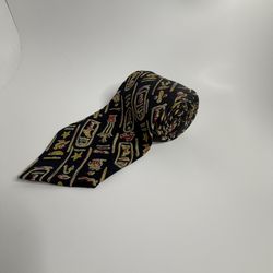 Egyptian Hieroglyph Men Silk Tie