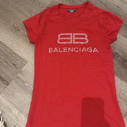 Red balenciaga shirt