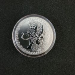 1 oz Silver Tiger Coin