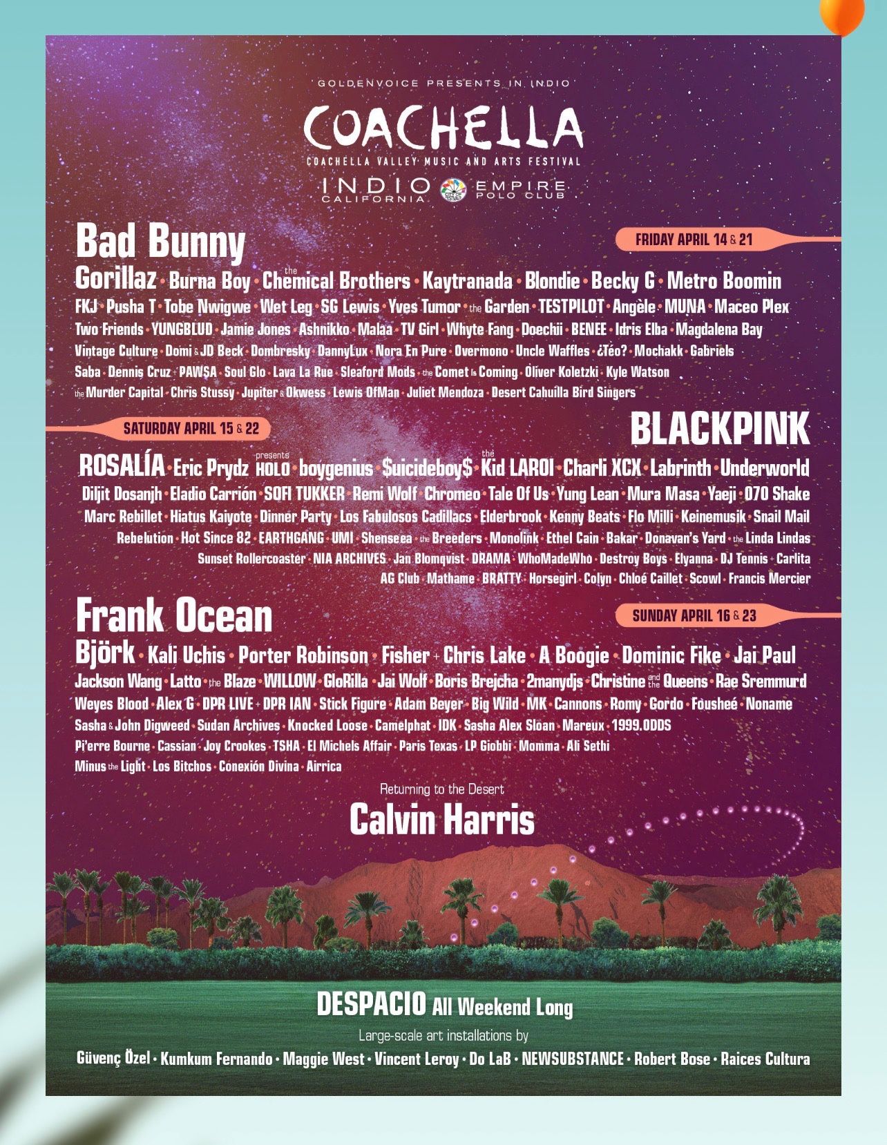 Coachella 2023 Weekend 1 Three Day Tickets!!