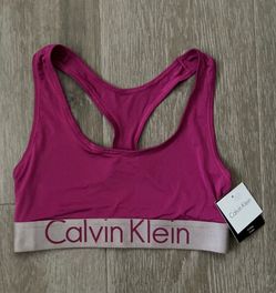 BRAND NEW Calvin Klein Pink Sports Bra Bralette Size Medium M