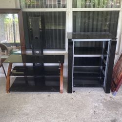 Glass TV Stand & Shelve