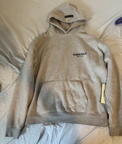 dark oat essentials hoodie size M