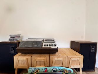 Zenith wedge record player and speakers