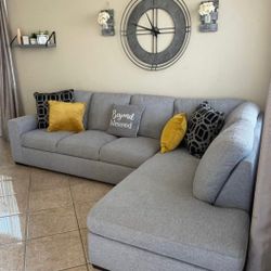 Grey Sectional Couch 