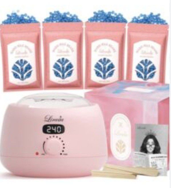 Brand New Lirava Digital Wax Warmer Kit For Haie Removal With 4 Bags