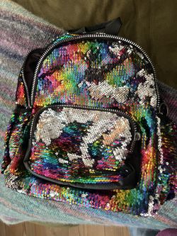 Rainbow Sequin Backpack- $10