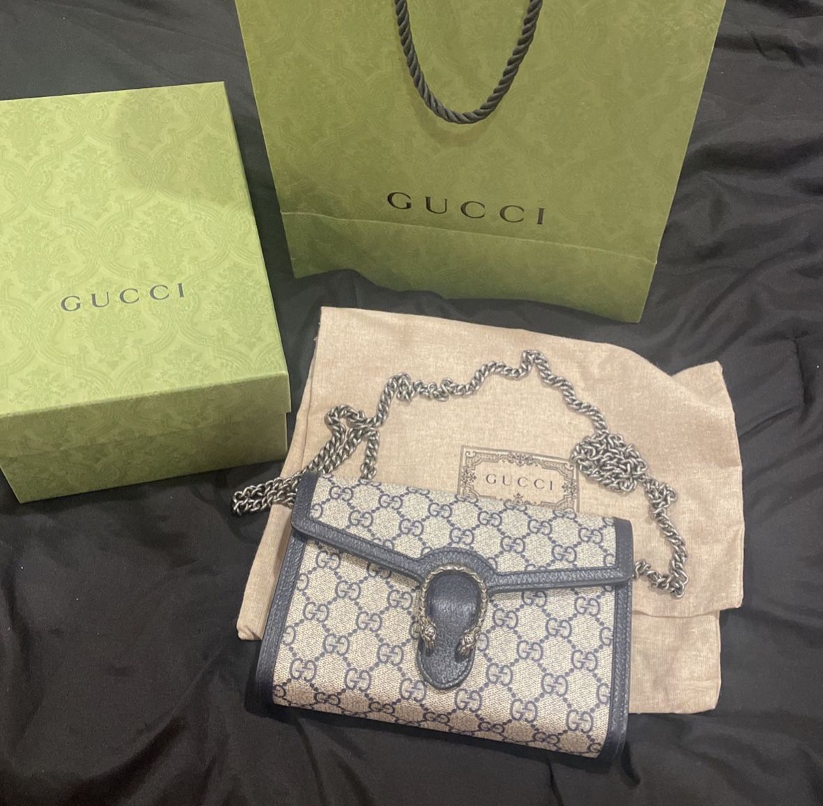 Gucci Bag Wallet and Chain