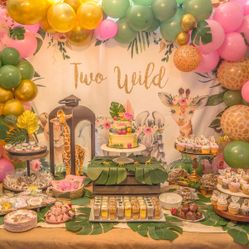 Two Wild Safari Birthday Decor