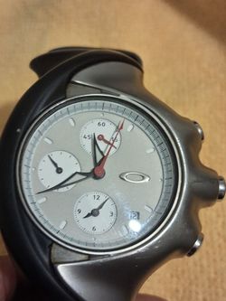 Oakley Detonator 10 BAR HYDROPHOBIC Chronograph Stainless Steel Wristwatch