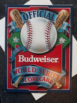 1985 World Series Scorecard (Royals def. Cardinals)and KC Royals 85 Season Schedule. Sets as well as single pieces available.
