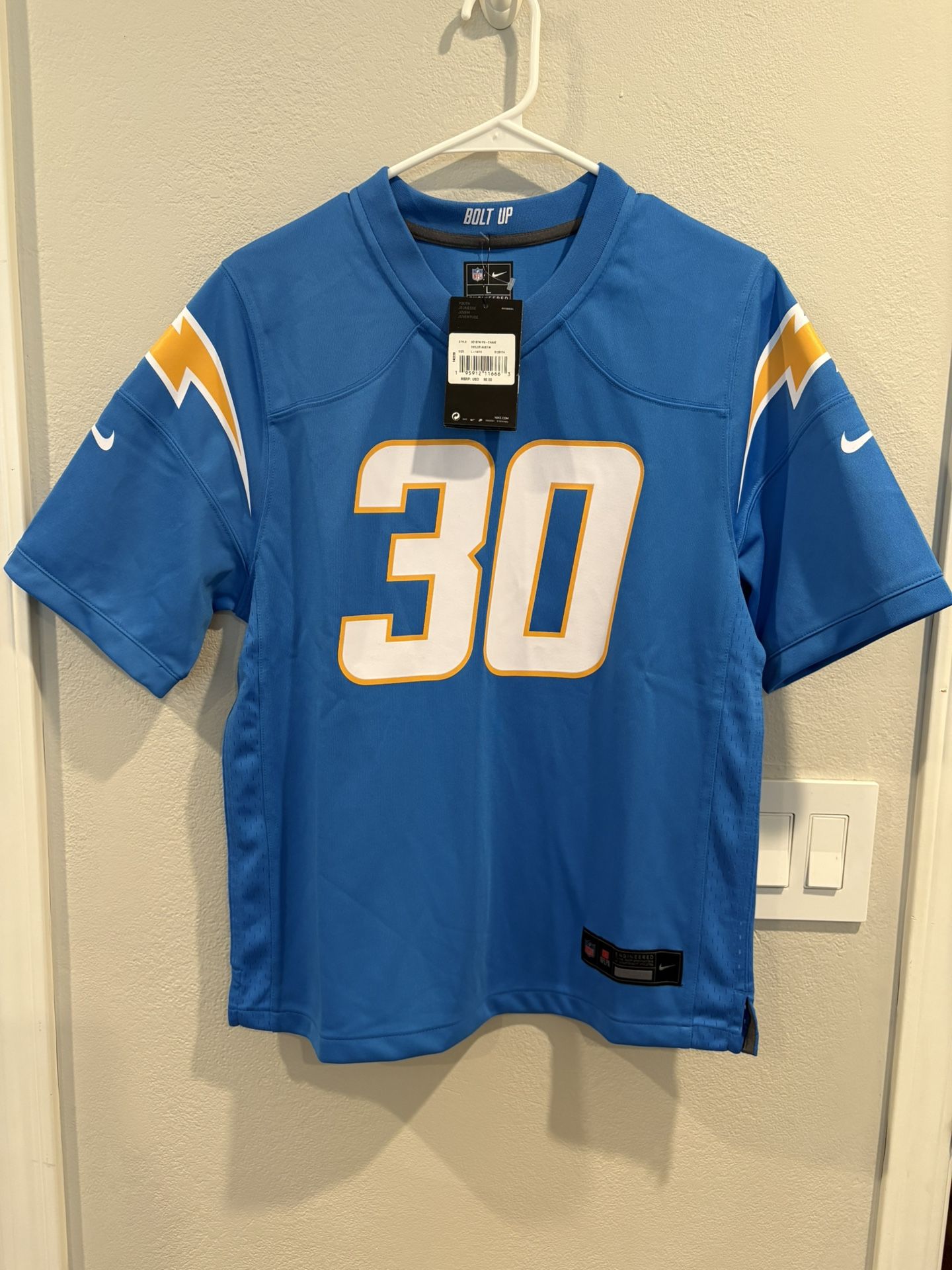 Nike Los Angeles Chargers Austin Ekeler Jersey Kids Size Large 14/16