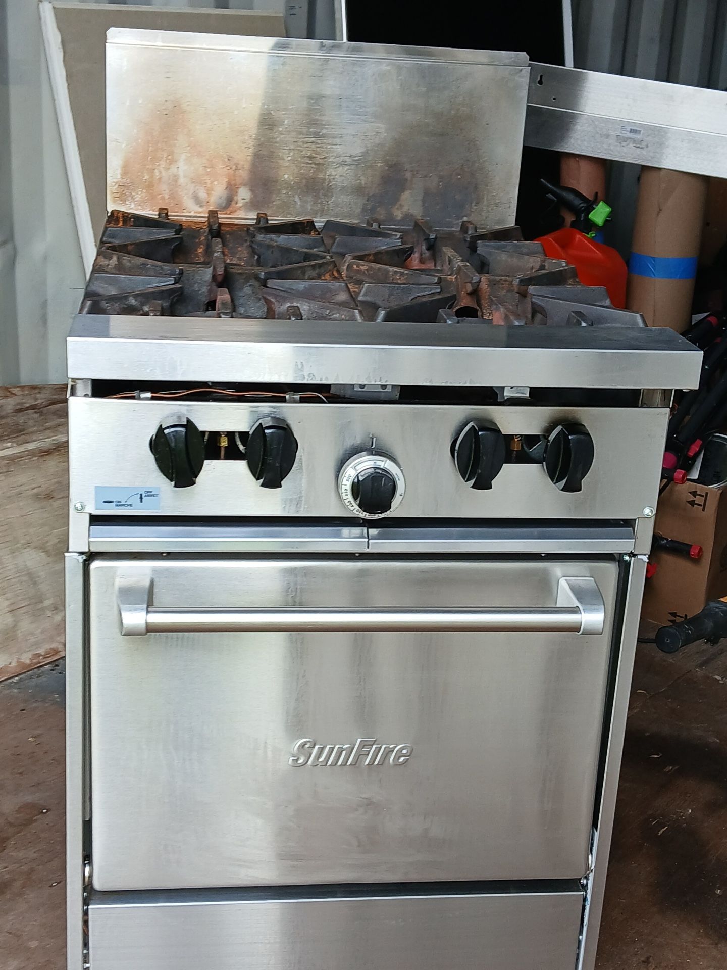 Garland Sunfire Series 4 Burner Range