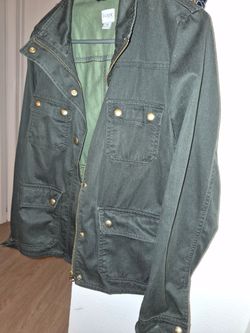 J.Crew Olive Green Military Utility Jacket Medium