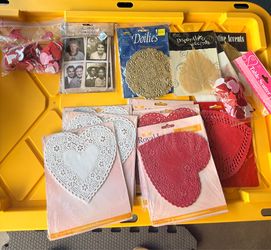 Crafting doilies, hearts etc
