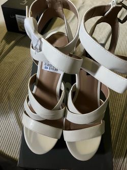 White Strappy Heeled Sandals