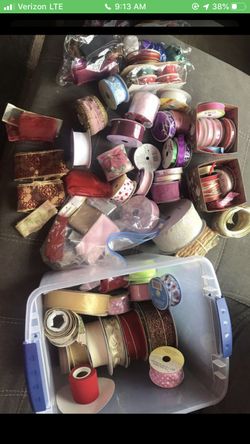 Bin of ribbon