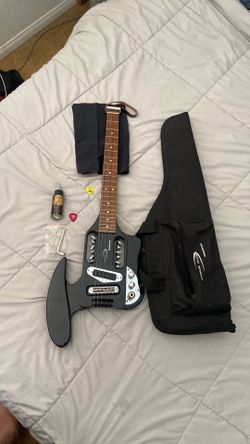 Speedster Travel Guitar with case and accessories