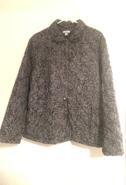 Croft & Barrow Black and Grey Women’s XL jacket