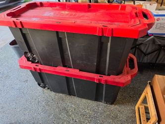 45 gal tote with wheels
