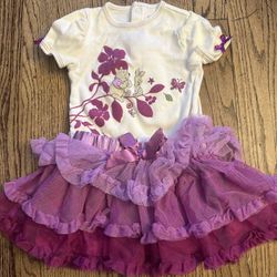 Girls Winnie The Pooh Matching Skirt Set 