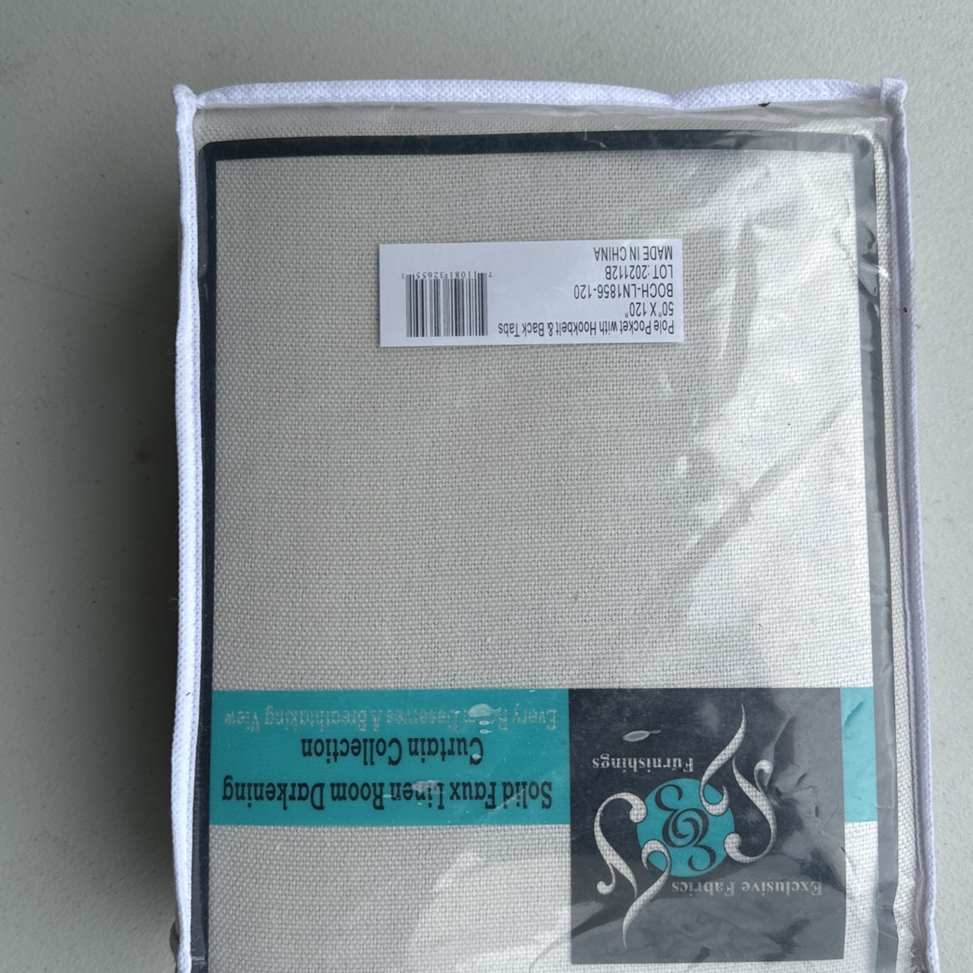 50X120 Linen Black Out Curtains