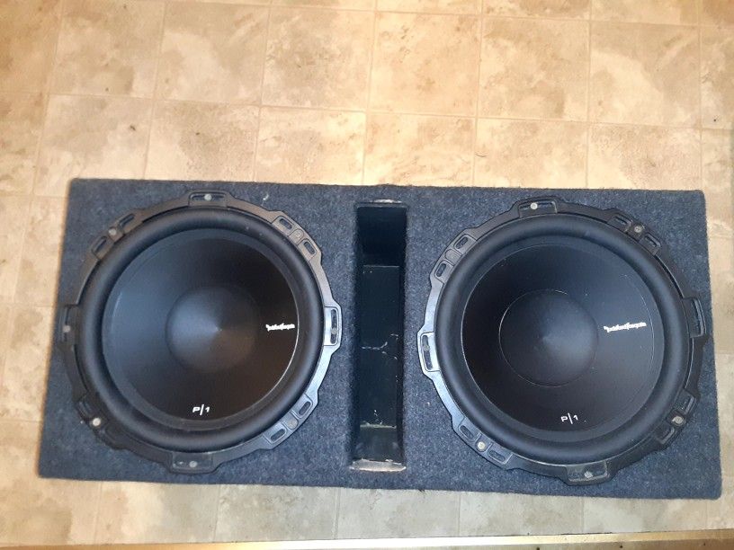 2 12" Rockford Fosgate P1s 