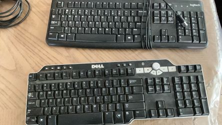 Dell bT Keyboard And Logitech Wired Keyboard $20