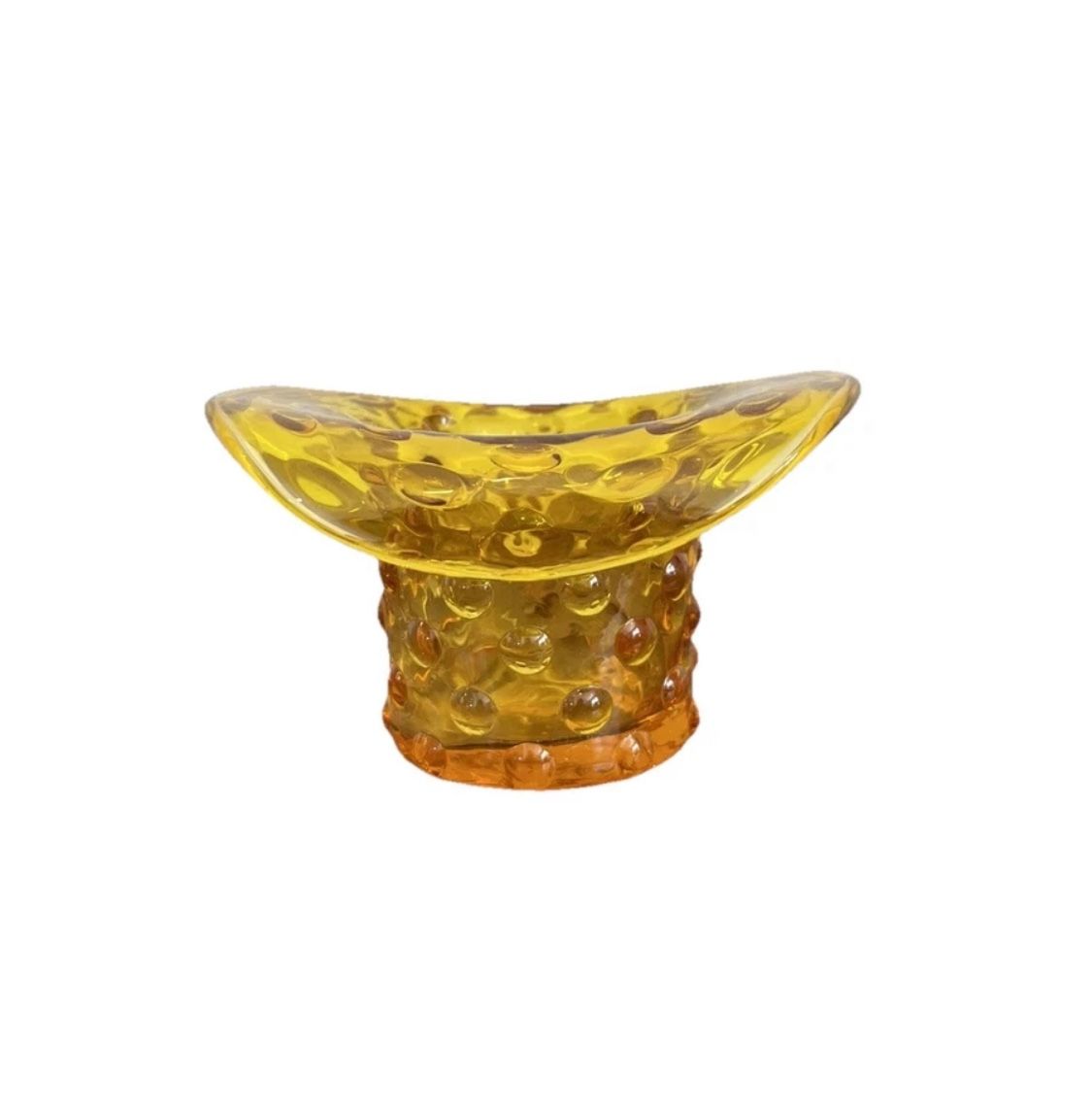 FENTON Style Hobnail Art Glass Top Hat Rounded Toothpick Holder Vintage Retro