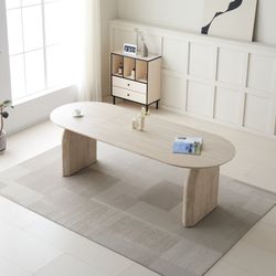 Lario 59-91" Wood Extendable Oval Dining Table