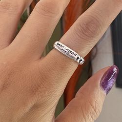 Silver Open Ring Fit Size 6-10