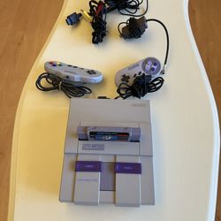 Original Super Nintendo (SNES) Console Bundle 