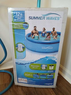 NEW Summer Waves 12' Quick-Set Pool with Pump & Accessories