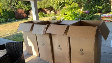 4 - Free large BOXES approx. 4ft tall