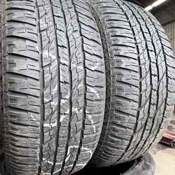 2 used 255/55/19 YOKOHAMA GEYOLANDAR AT tires