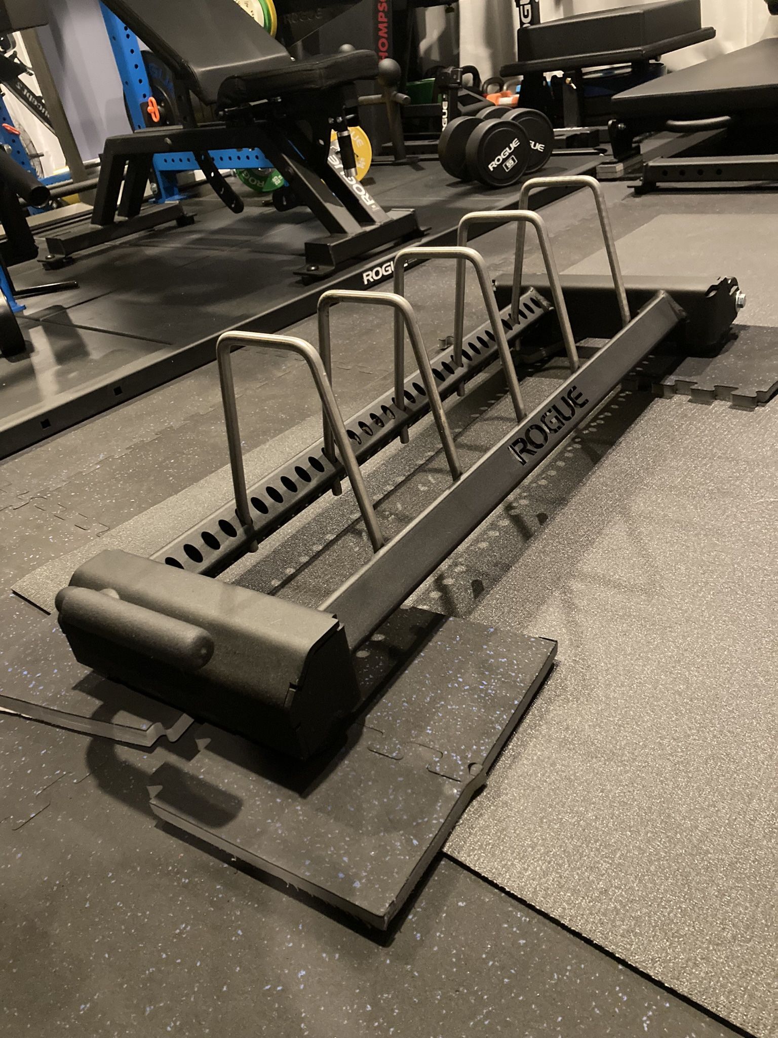 Rogue Fitness Horizontal Plate Rack Bumper Cart Plate Storage