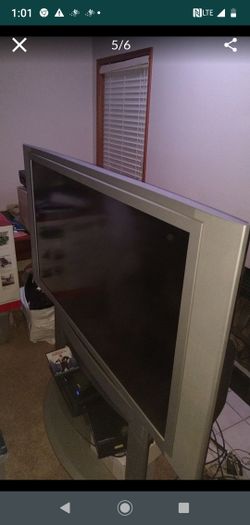 52" Panasonic Flat Screen TV and 2 Shelf Stand