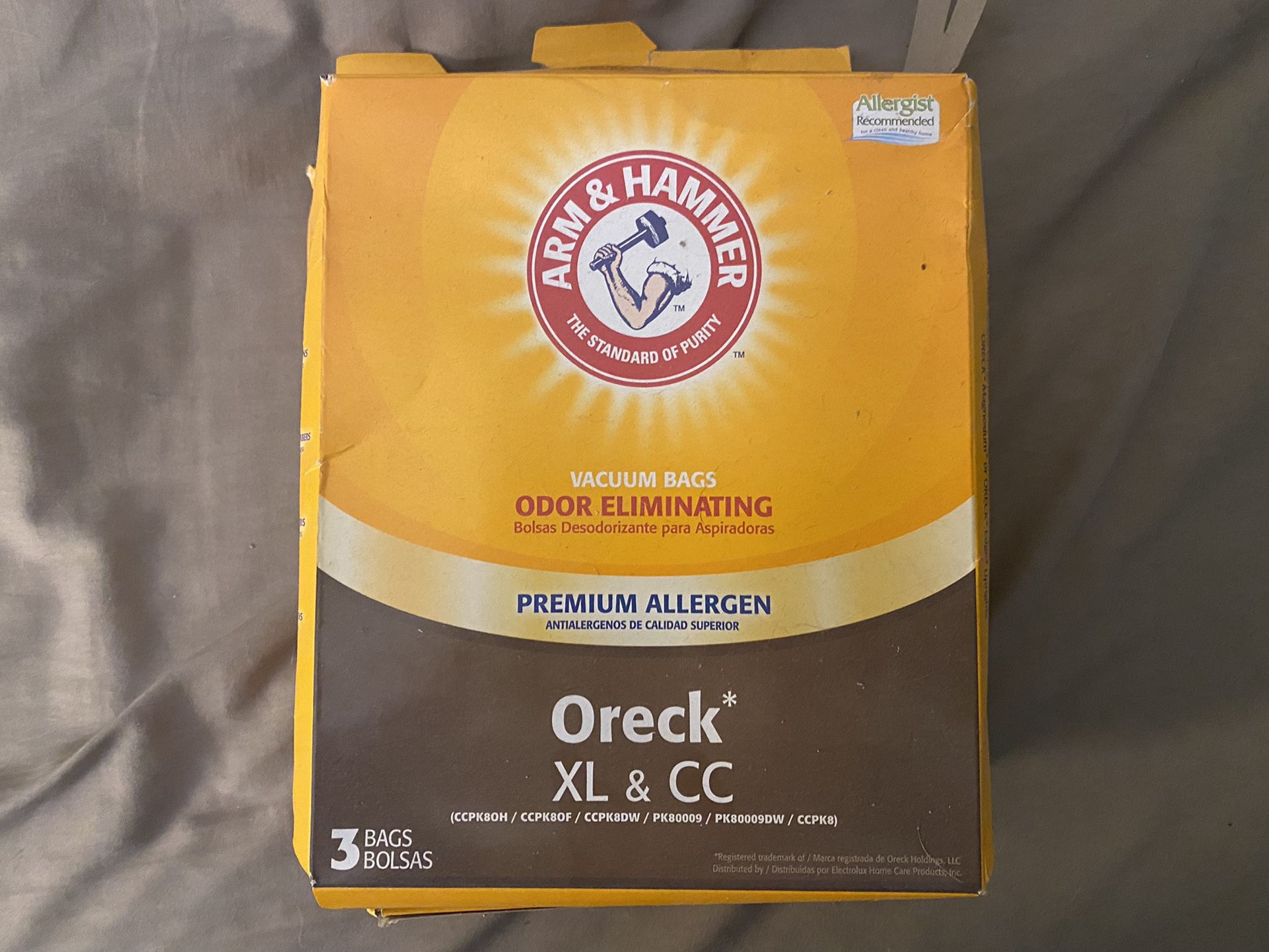 3 Boxes of Large Sized Arm & Hammer Vacuum Bags
