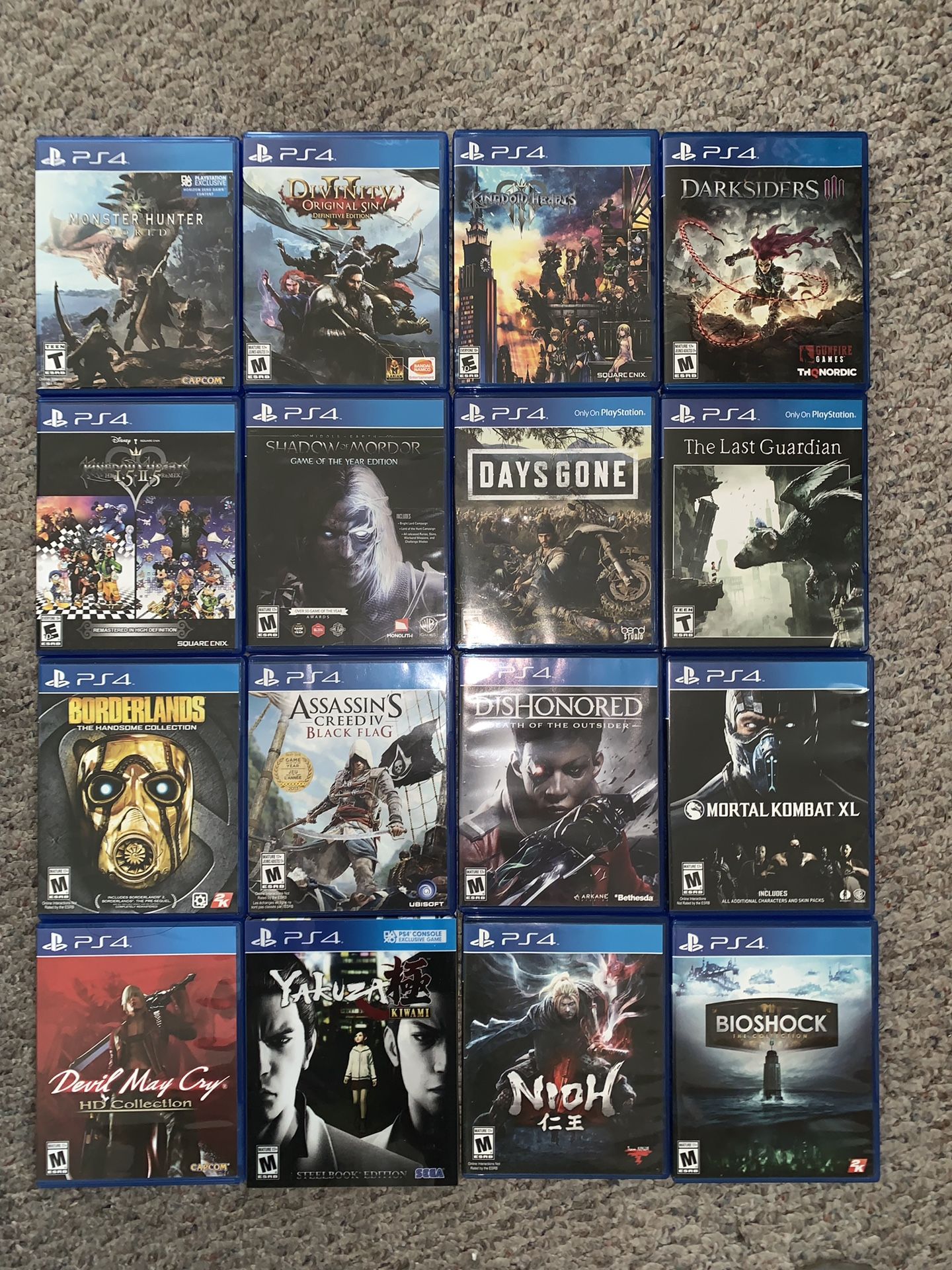 great condition ps4 games Sony PlayStation 4 (see description )