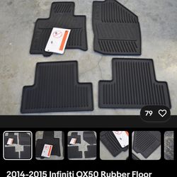 2014-2015 Infiniti QX50 Rubber Floor Mats GENUINE FACTORY OEM 999E1-52000 *S/O