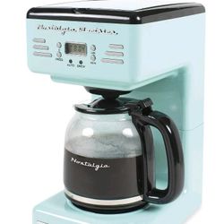 Nostalgia Vintage Look Aqua 12 Cup Coffee Pot Used Twice Like New