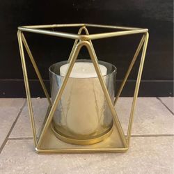 Gold Candle Holder