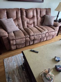 3 pc brown furniture set