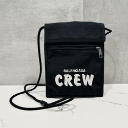 Balenciaga “Crew” Nylon Crossbody Bag