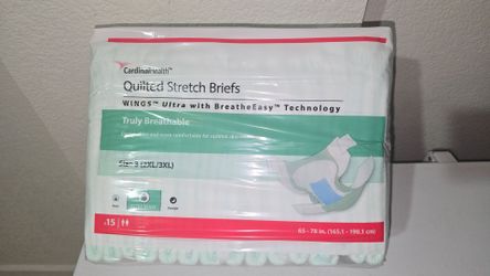Cardinal Health Quilted Stretch Briefs Size 2XL/3XL 15ct